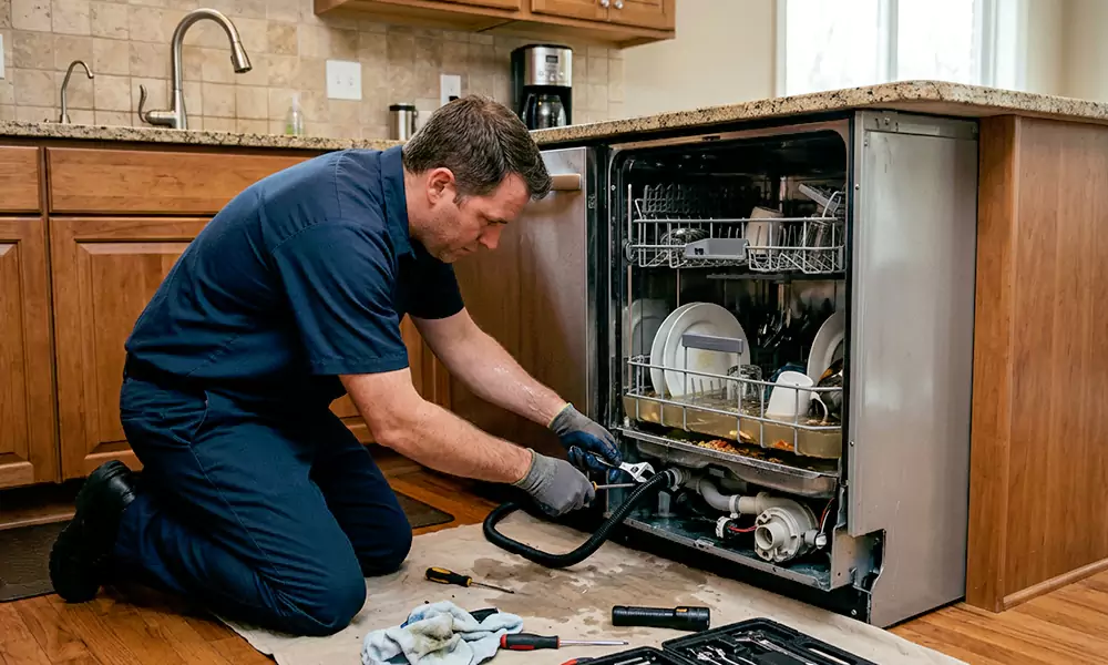 Dishwasher Not Draining Repair in Holden, MA