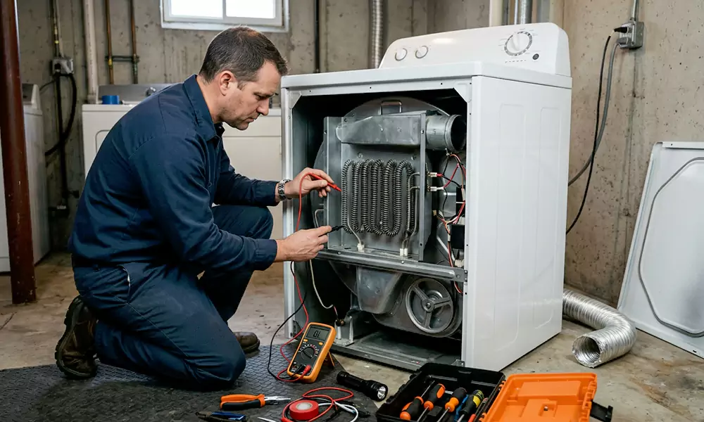 Dryer Not Heating Repair in Holden, MA